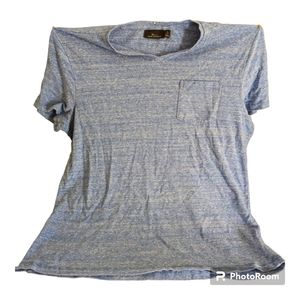 Marc Anthony Slim Fit Size L Men's light blue short sleeve shirt